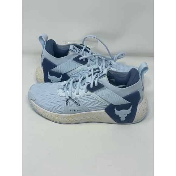 Under Armour Shoes Project Rock Cross Training Blue 3026535-400 Womens Size 7.5 - Picture 4 of 12